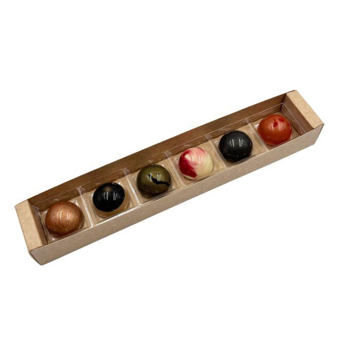 Reglette de 6 bonbons de chocolat